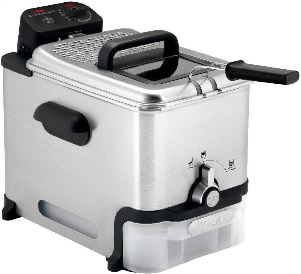 T-fal Deep Fryer with Basket, Stainless Steel, Easy to Clean Deep Fryer