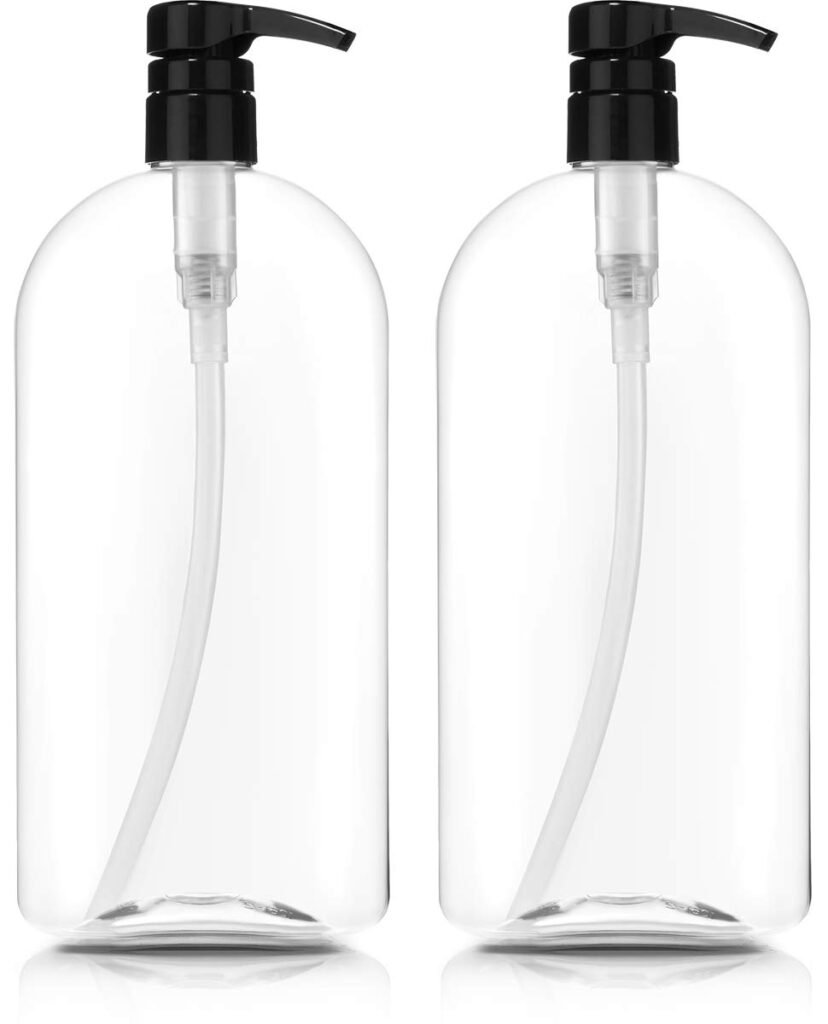 Bar5f Empty Shampoo Refillable Bottles pumps