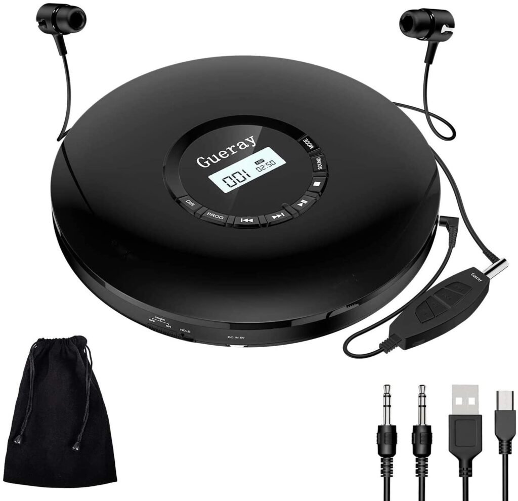 Gueray Rechargeable CD Player