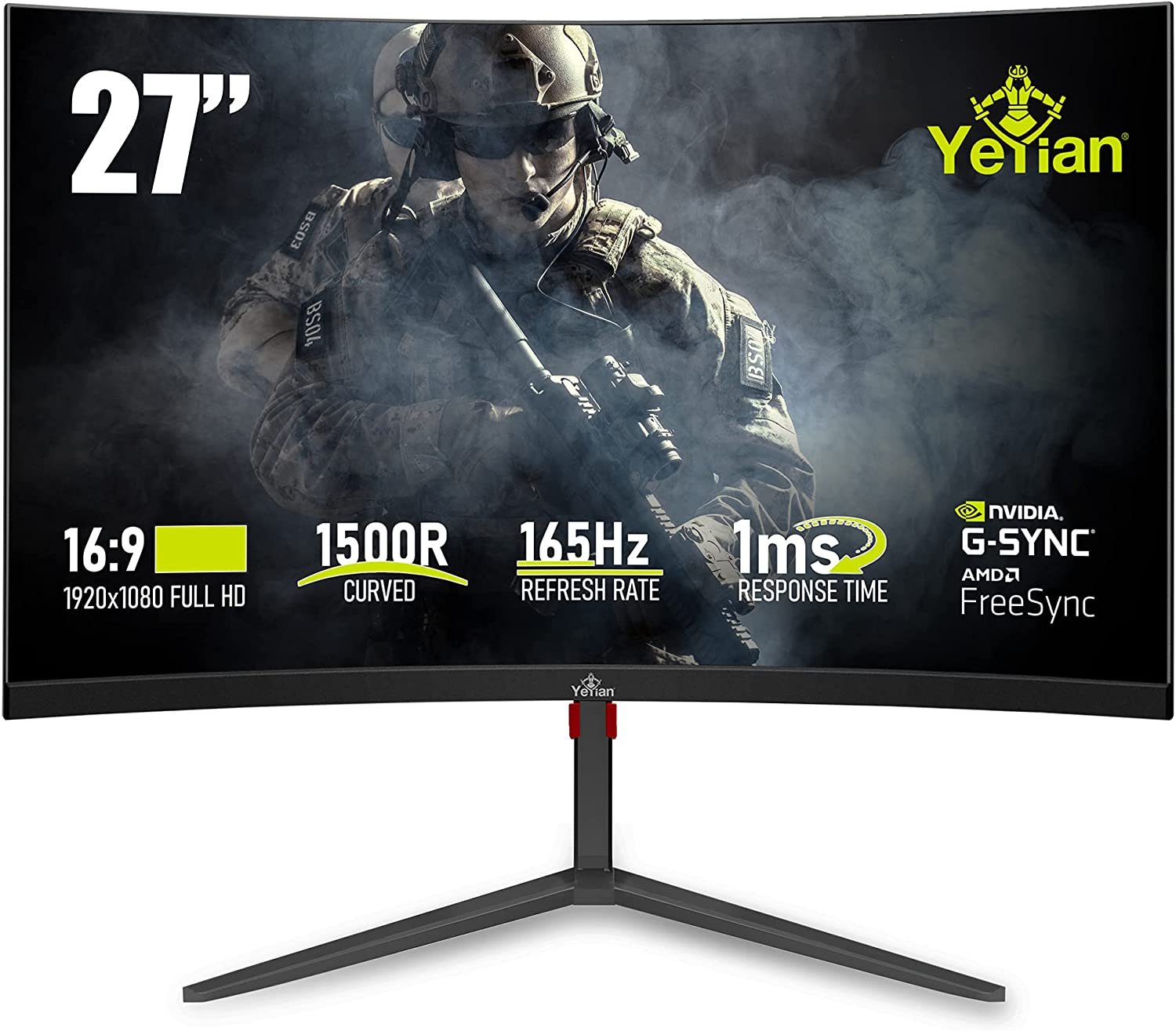 YEYIAN Sigurd 3001 27” Curved PC Gaming Frameless LED Multistand Monitor